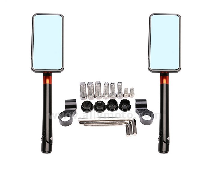 88 Rectangle Rearview Rear View Mirrors Cnc Aluminum Rear Side Mirrors